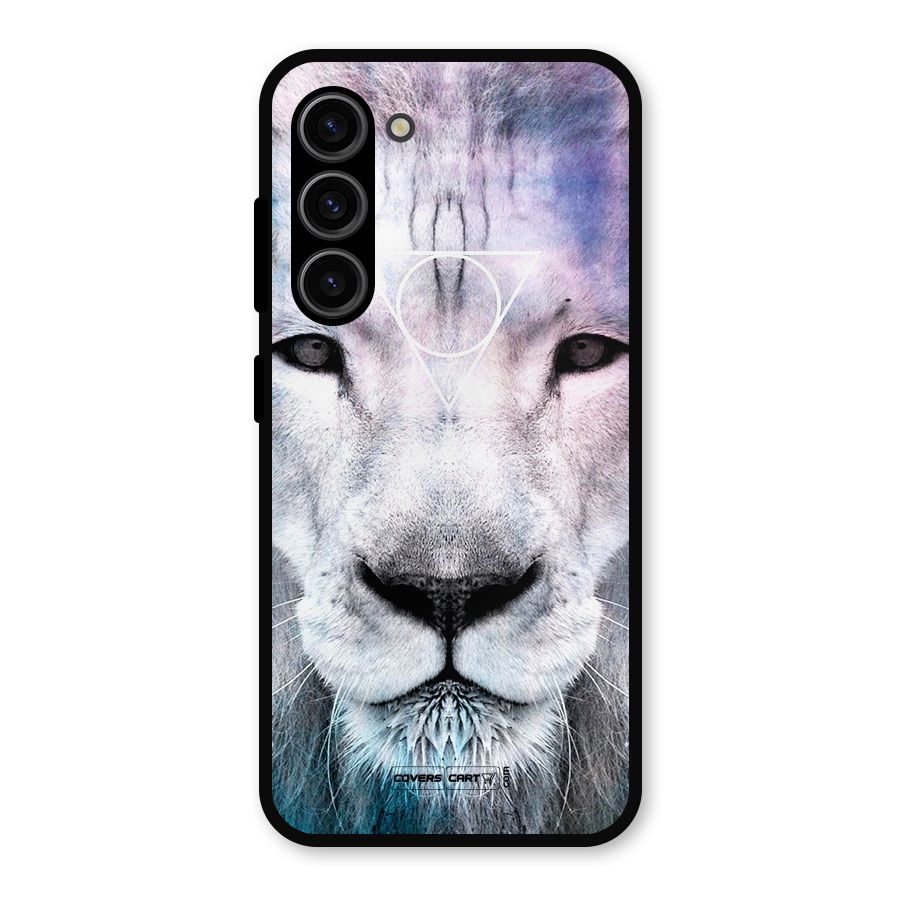 White Lion Metal Back Case for Galaxy S23