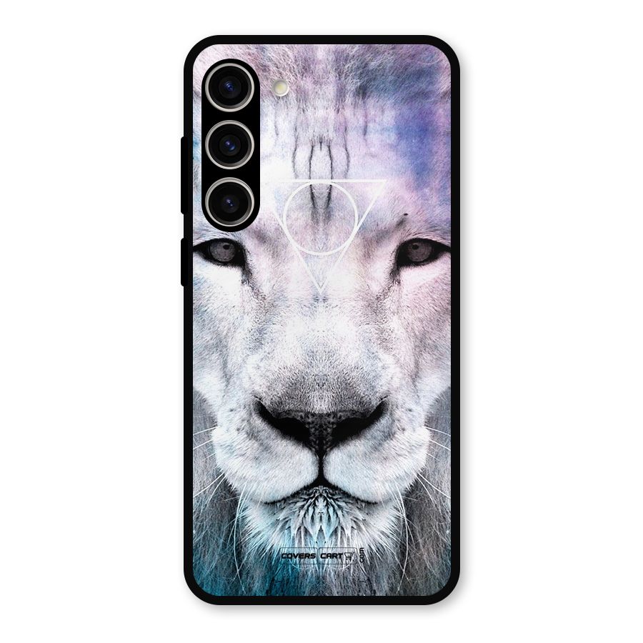 White Lion Metal Back Case for Galaxy S23 Plus