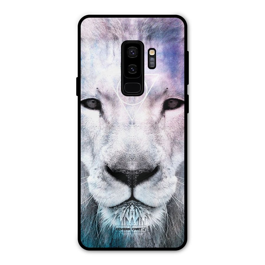 White Lion Metal Back Case for Galaxy S9 Plus