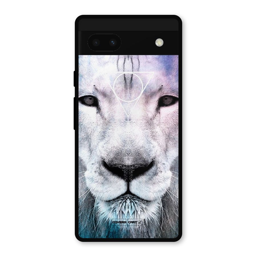 White Lion Metal Back Case for Google Pixel 6a