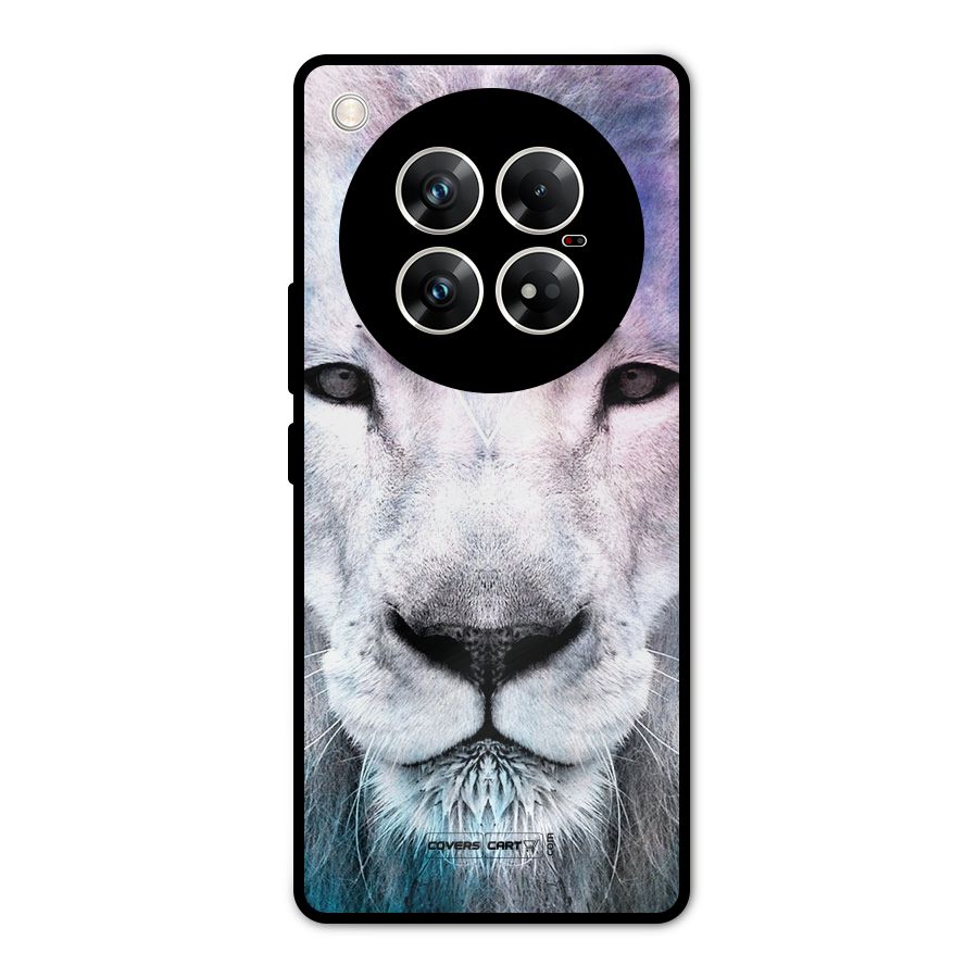 White Lion Metal Back Case for Infinix Zero 40 5G