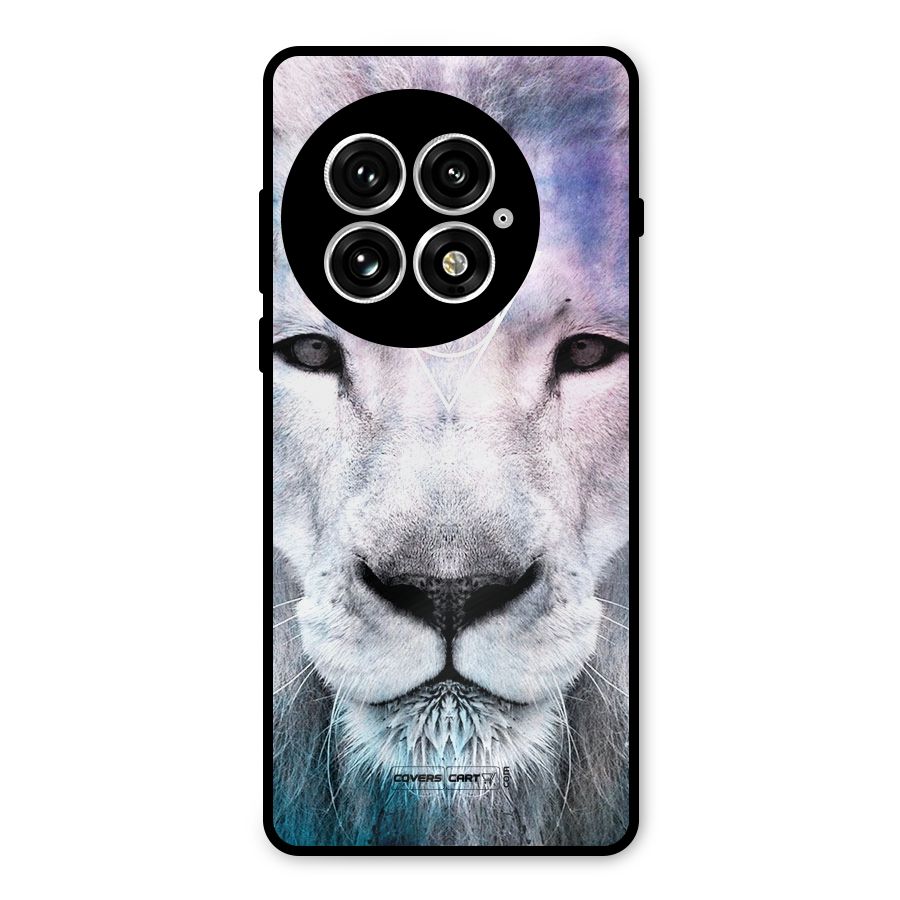White Lion Metal Back Case for OnePlus 13