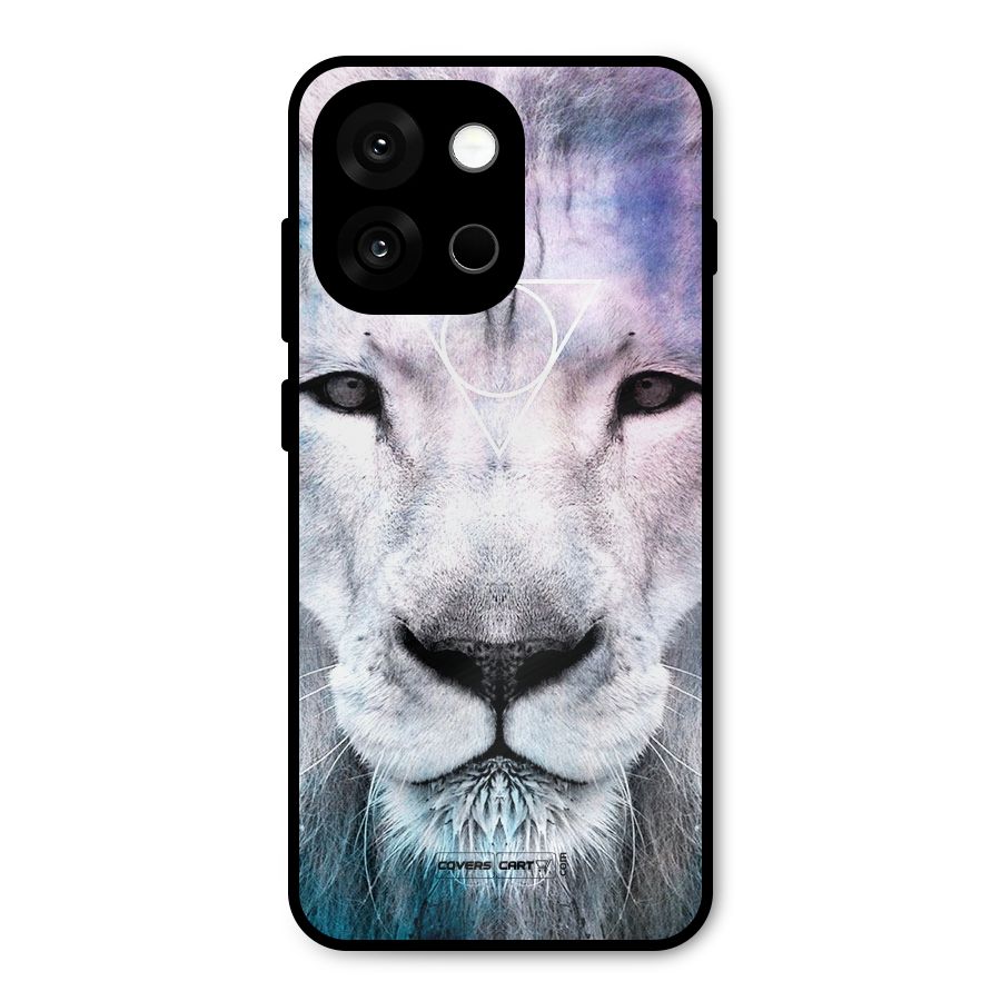White Lion Metal Back Case for OnePlus 13s