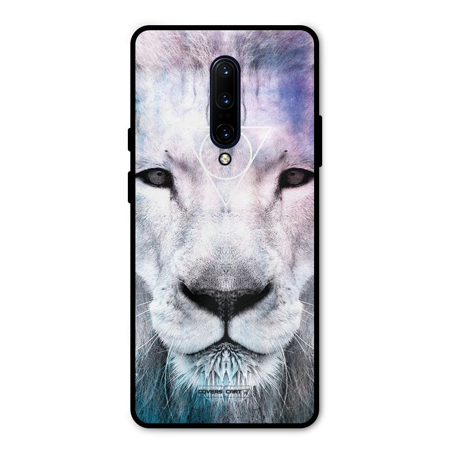 White Lion Metal Back Case for OnePlus 7 Pro