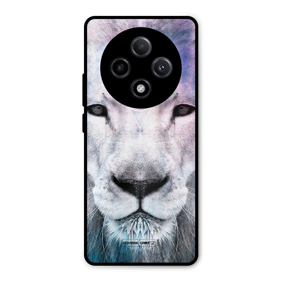 White Lion Metal Back Case for Oppo F27 Pro Plus