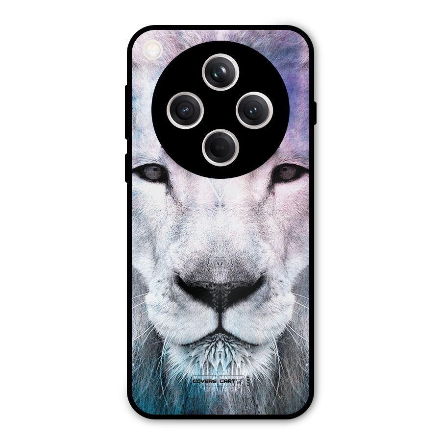 White Lion Metal Back Case for Oppo Find X8