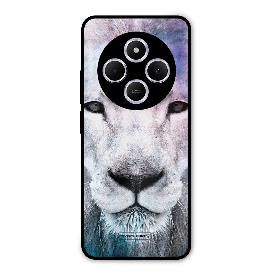 White Lion Metal Back Case for Poco M7