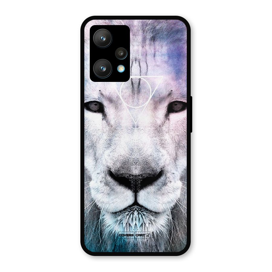White Lion Metal Back Case for Realme 9 Pro Plus 5G