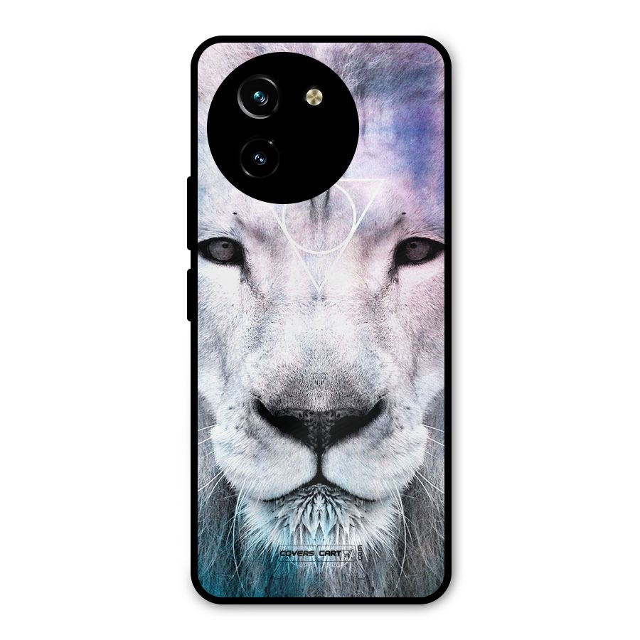White Lion Metal Back Case for Vivo T3x
