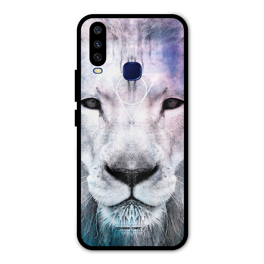 White Lion Metal Back Case for Vivo Y15
