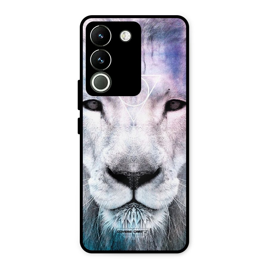 White Lion Metal Back Case for Vivo Y200