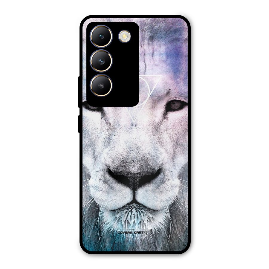 White Lion Metal Back Case for Vivo Y200e