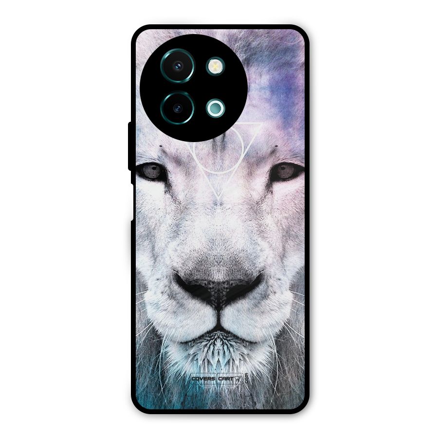 White Lion Metal Back Case for Vivo Y58