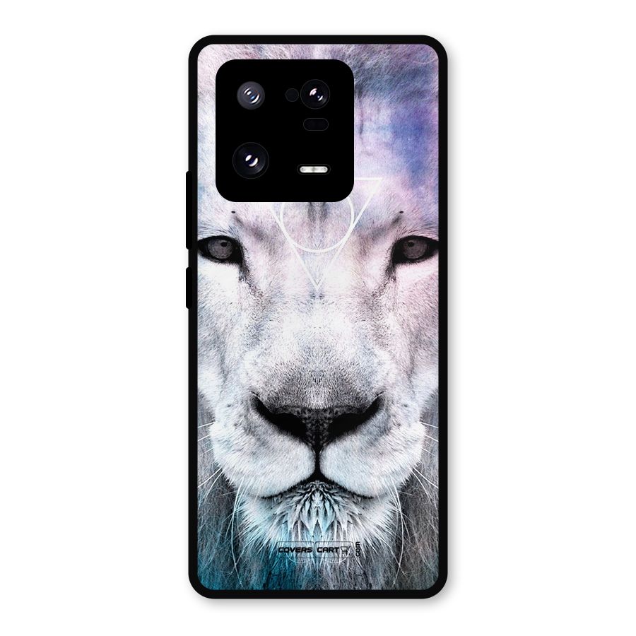 White Lion Metal Back Case for Xiaomi 13 Pro