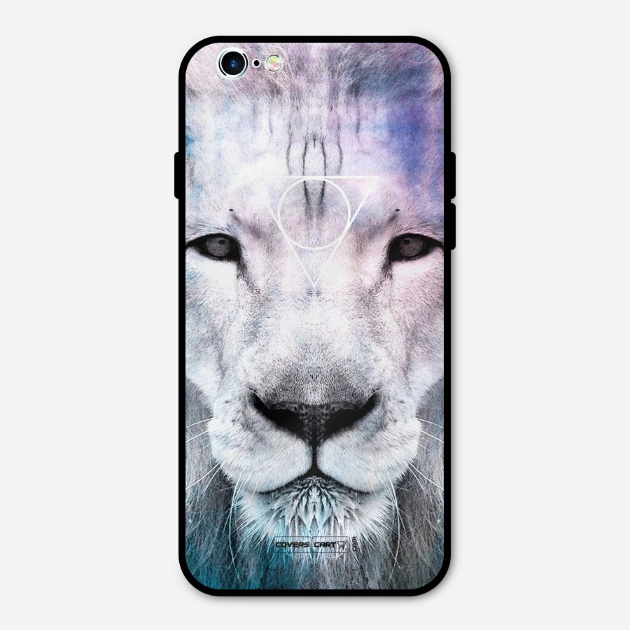 White Lion Metal Back Case for iPhone 6 6s