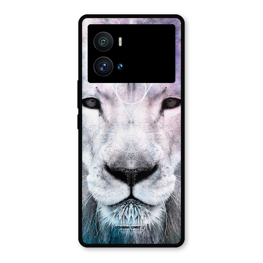White Lion Metal Back Case for iQOO 9 Pro