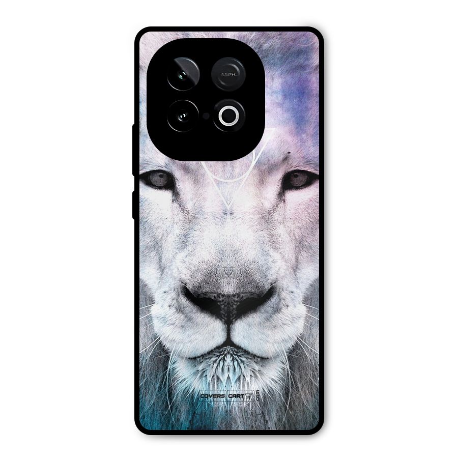 White Lion Metal Back Case for iQOO Neo 10
