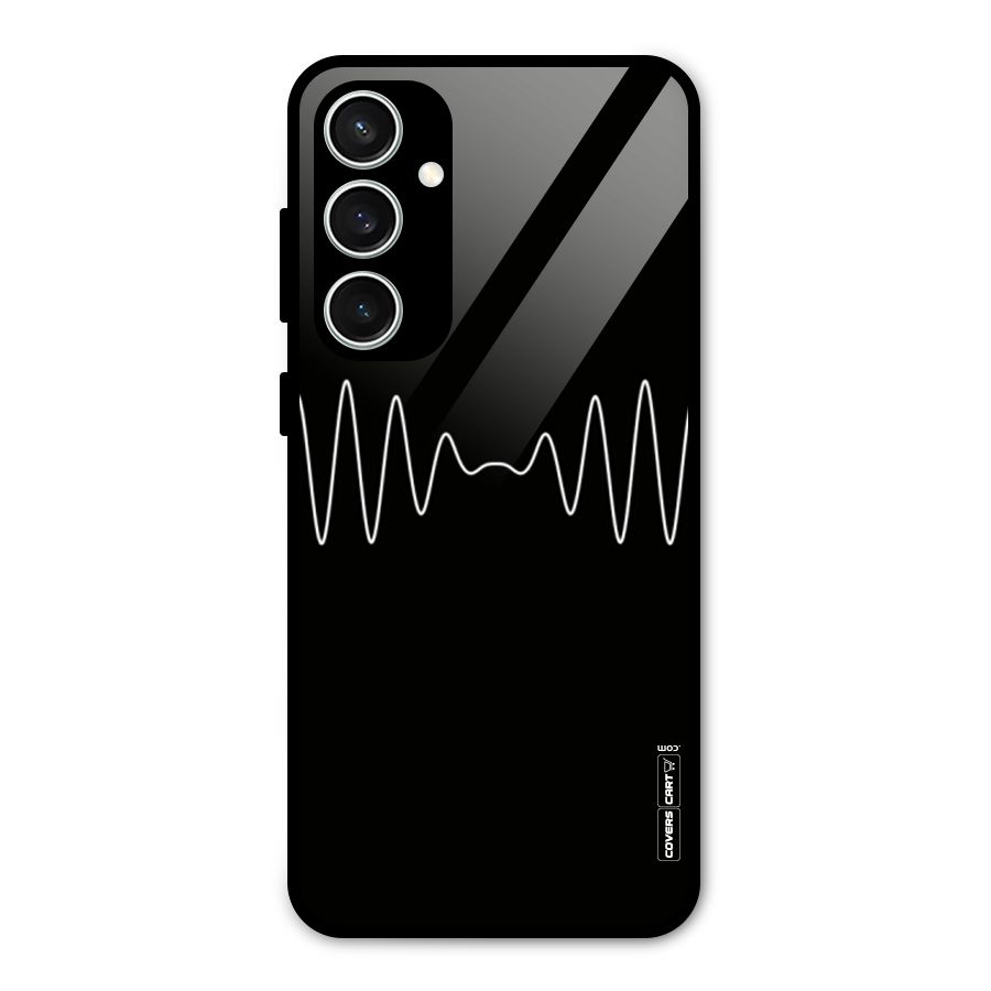 White Minimal Thread Glass Back Case for Galaxy S23 FE