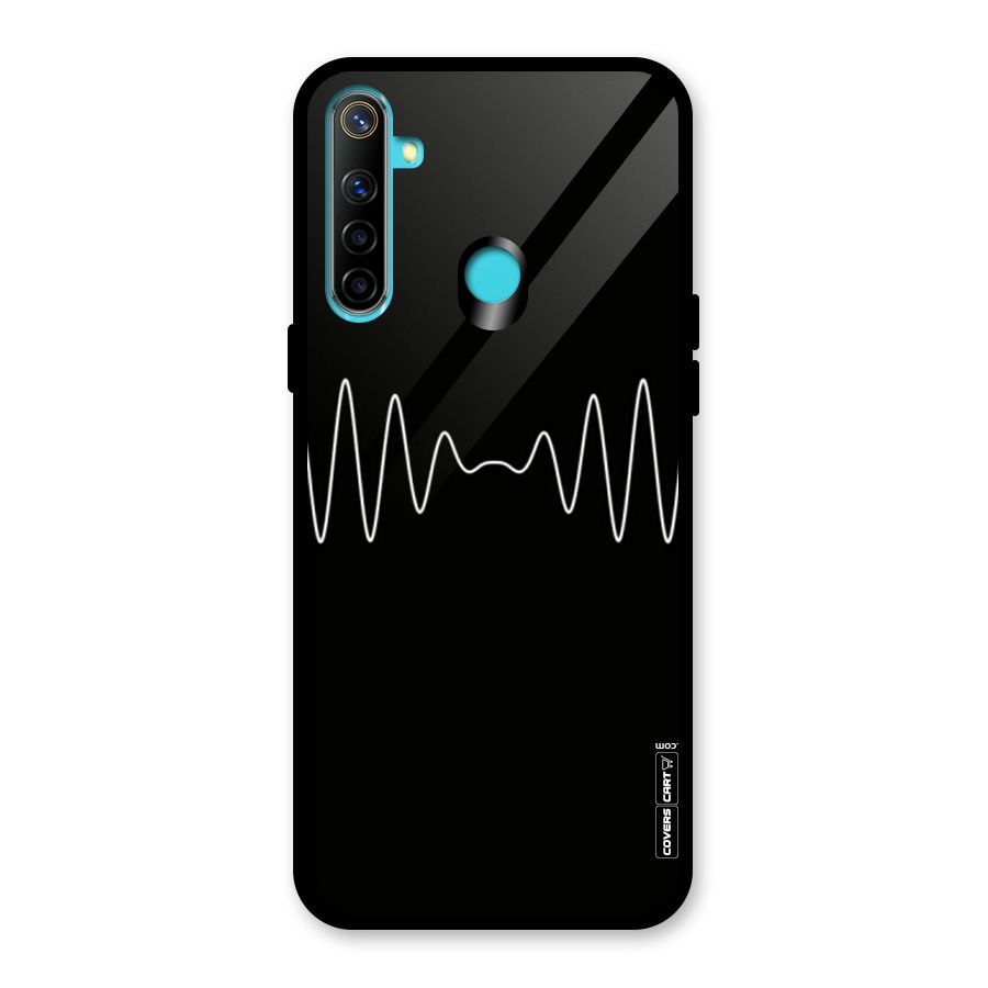 White Minimal Thread Glass Back Case for Realme Narzo 10