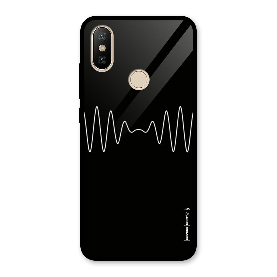 White Minimal Thread Glass Back Case for Redmi A2
