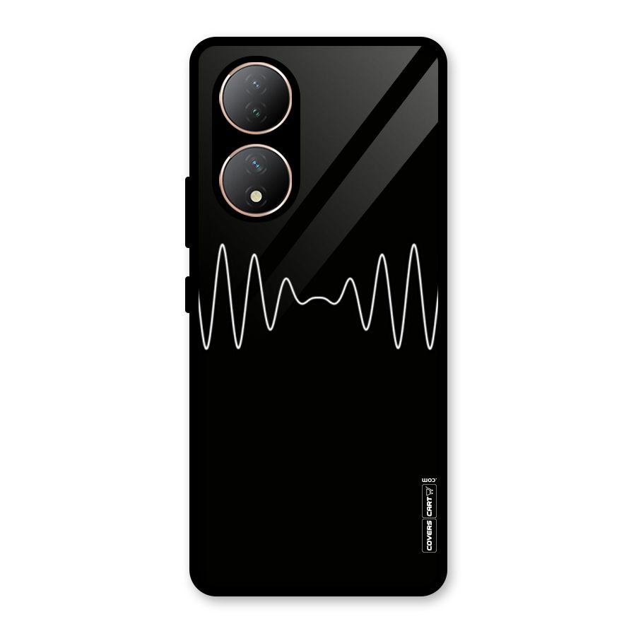 White Minimal Thread Glass Back Case for Vivo Y100A