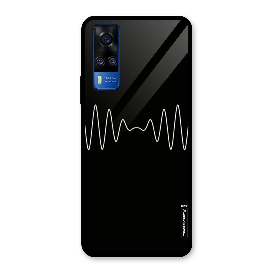 White Minimal Thread Glass Back Case for Vivo Y31