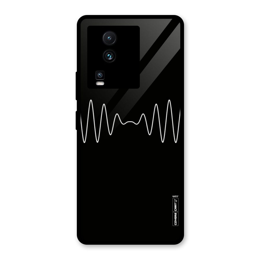 White Minimal Thread Glass Back Case for Vivo iQOO Neo 7