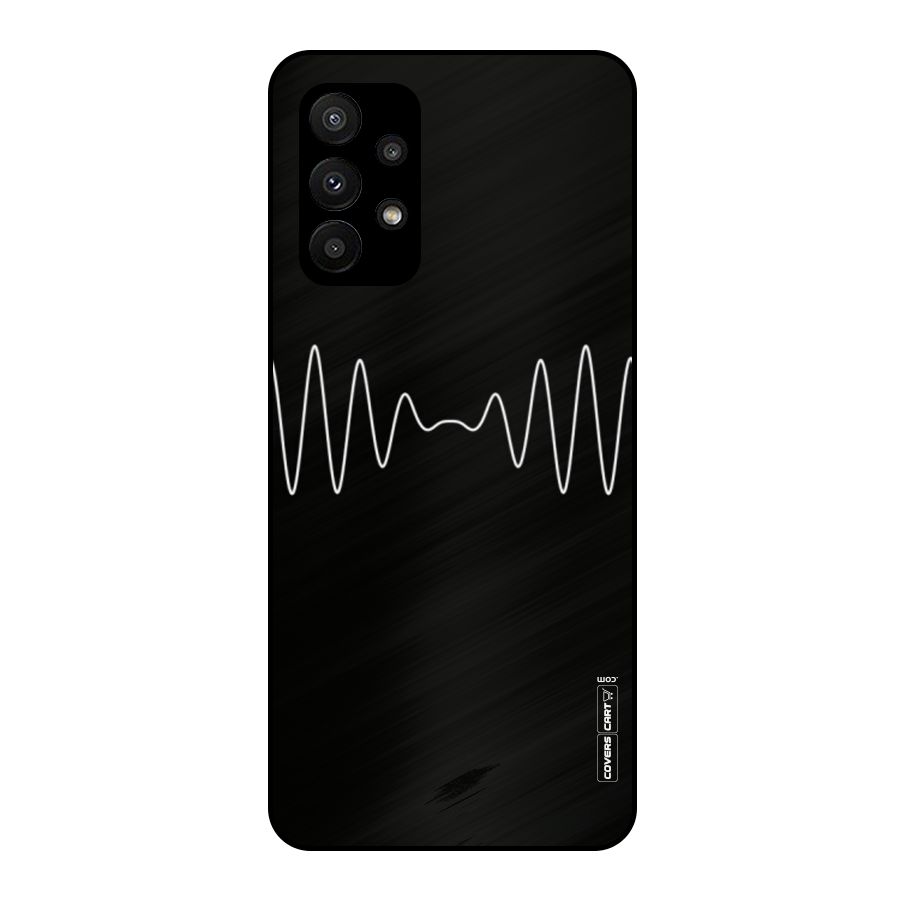 White Minimal Thread Metal Back Case for Galaxy A23