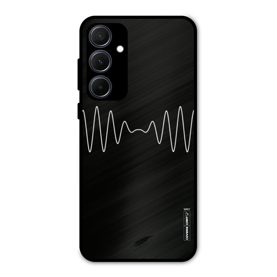 White Minimal Thread Metal Back Case for Galaxy A35