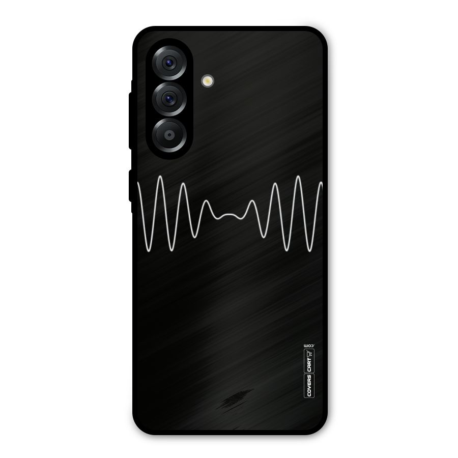 White Minimal Thread Metal Back Case for Galaxy A36