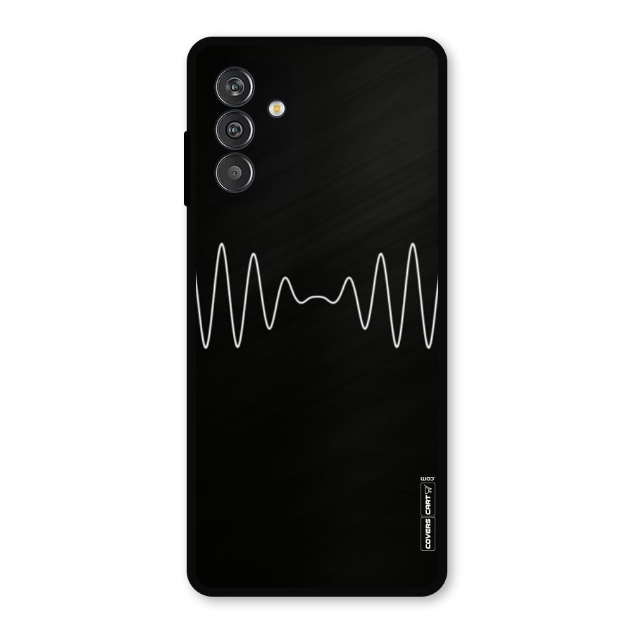White Minimal Thread Metal Back Case for Galaxy F13