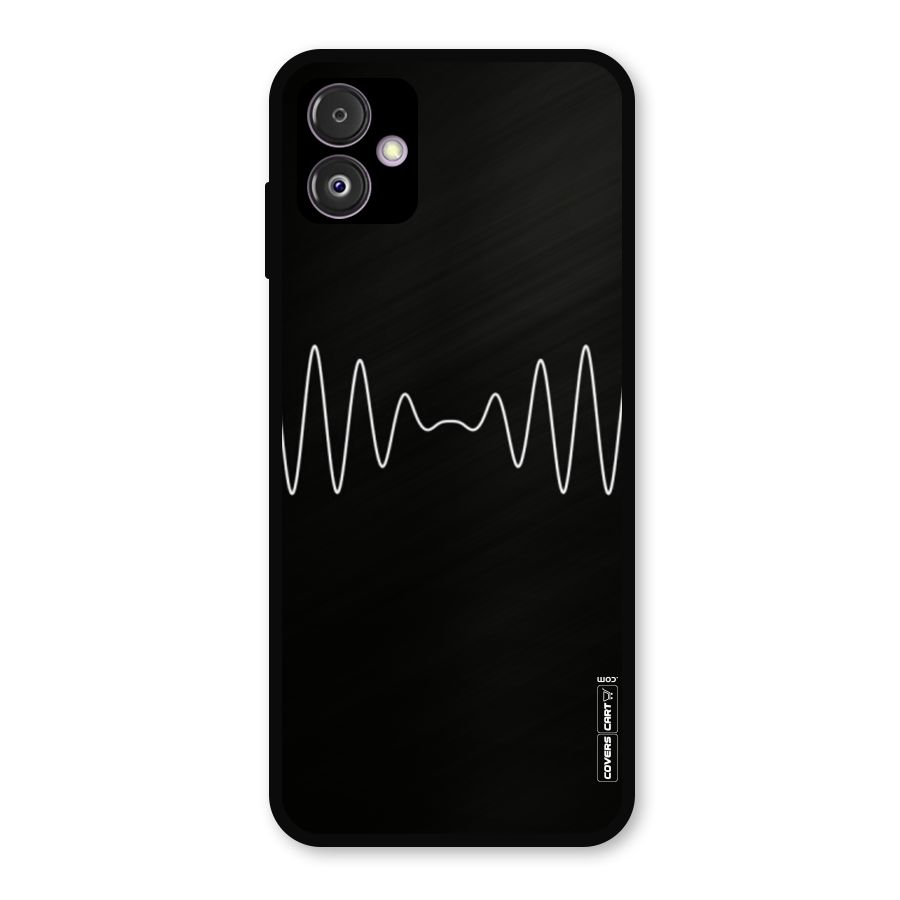 White Minimal Thread Metal Back Case for Galaxy F14