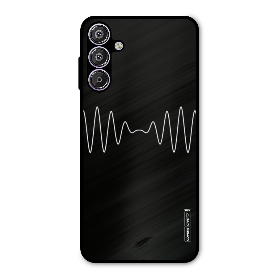 White Minimal Thread Metal Back Case for Galaxy F15