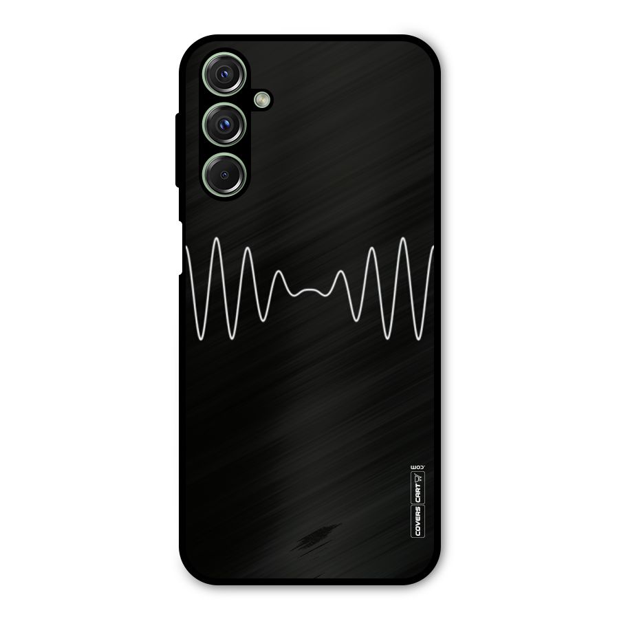 White Minimal Thread Metal Back Case for Galaxy F34