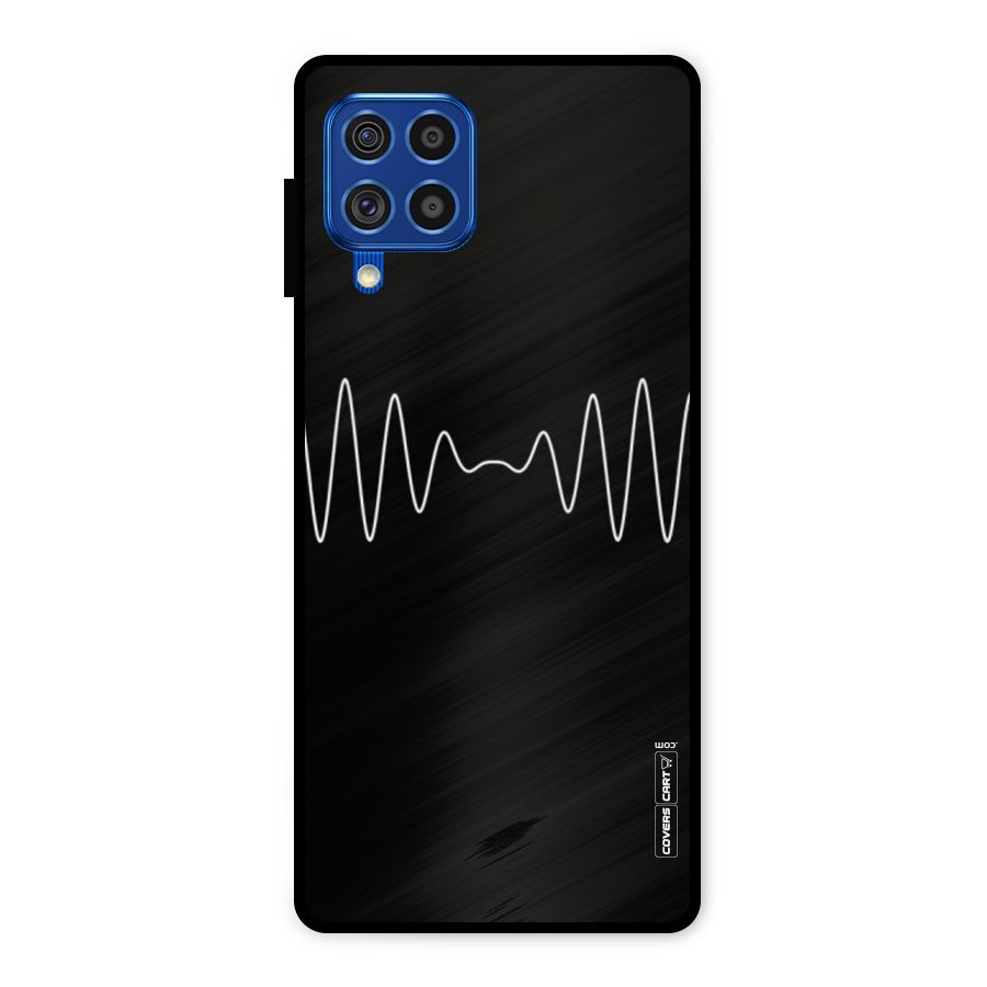 White Minimal Thread Metal Back Case for Galaxy F62