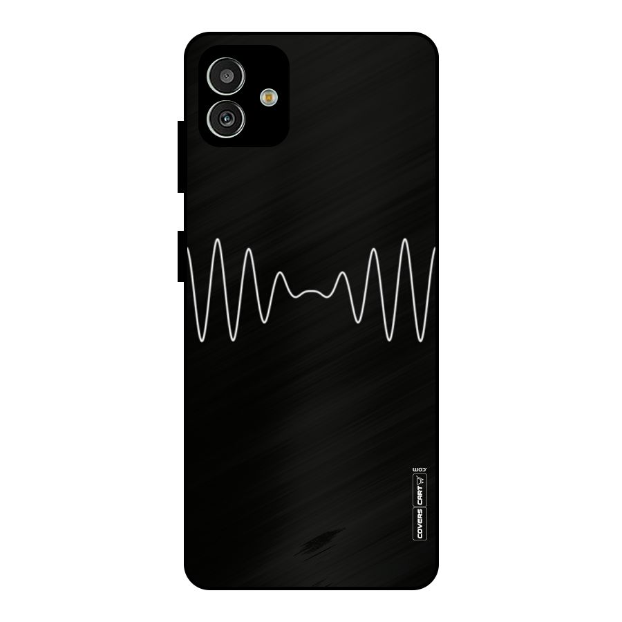 White Minimal Thread Metal Back Case for Galaxy M13 5G