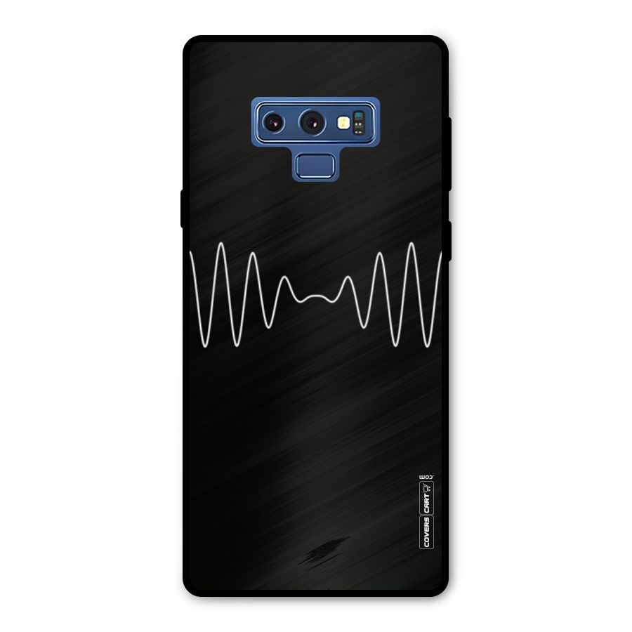 White Minimal Thread Metal Back Case for Galaxy Note 9