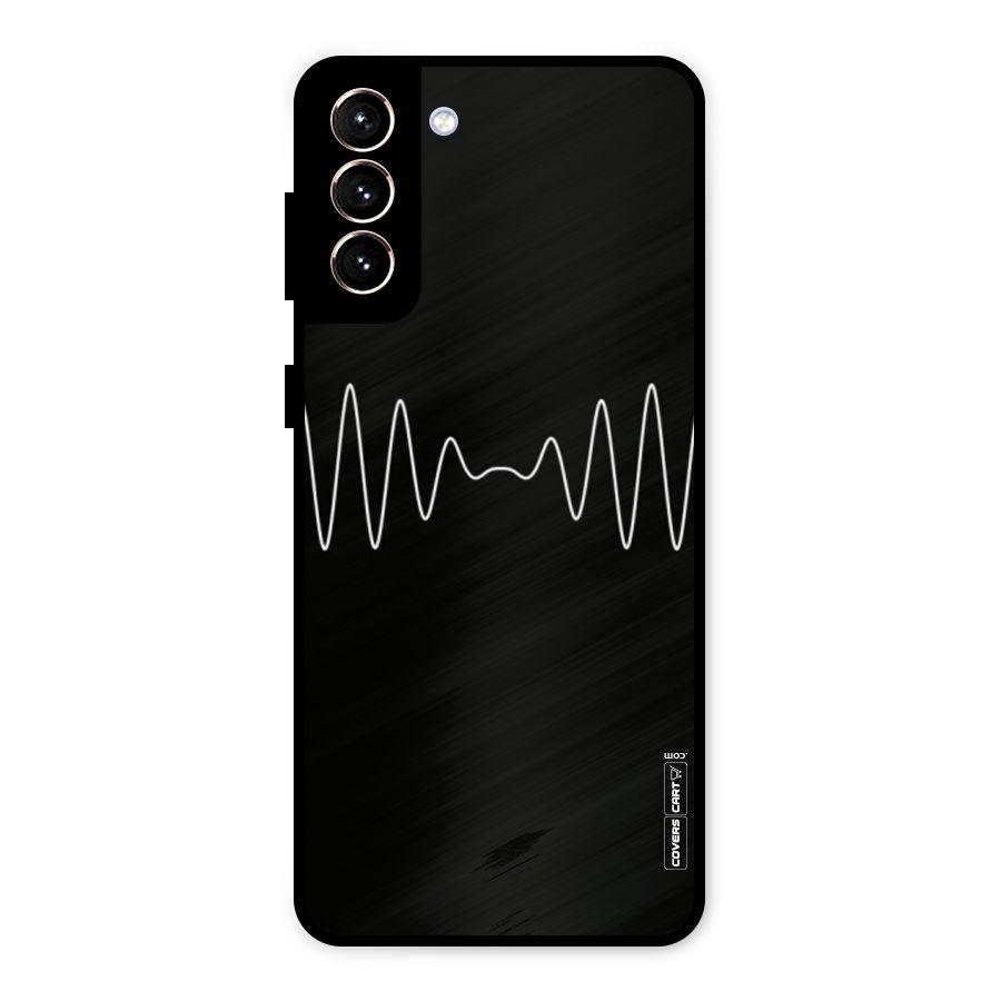 White Minimal Thread Metal Back Case for Galaxy S21 Plus