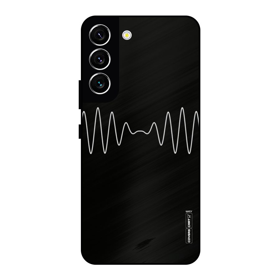 White Minimal Thread Metal Back Case for Galaxy S22 5G