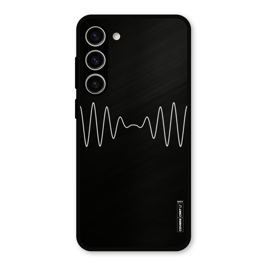 White Minimal Thread Metal Back Case for Galaxy S23 Plus