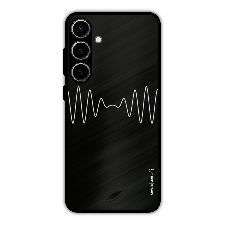 White Minimal Thread Metal Back Case for Galaxy S24 Plus