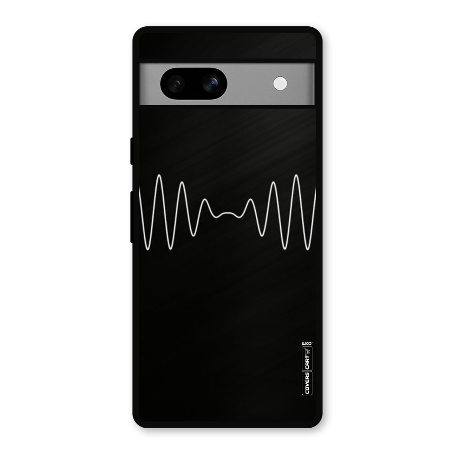 White Minimal Thread Metal Back Case for Google Pixel 7a