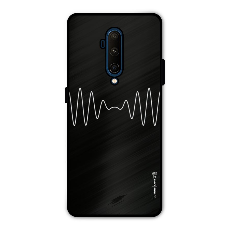 White Minimal Thread Metal Back Case for OnePlus 7T Pro