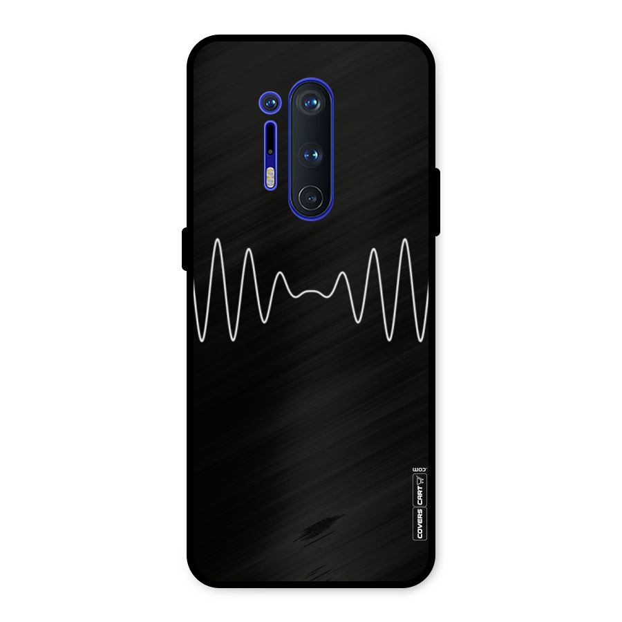 White Minimal Thread Metal Back Case for OnePlus 8 Pro