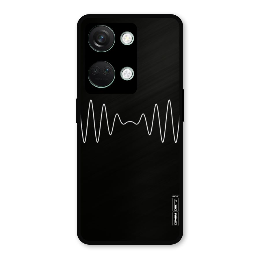 White Minimal Thread Metal Back Case for OnePlus Nord 3