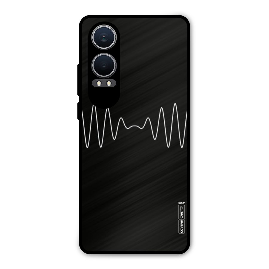 White Minimal Thread Metal Back Case for OnePlus Nord CE4 Lite