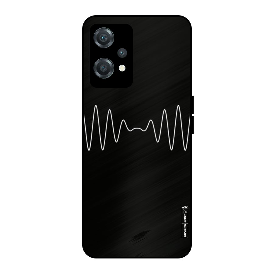 White Minimal Thread Metal Back Case for OnePlus Nord CE 2 Lite 5G