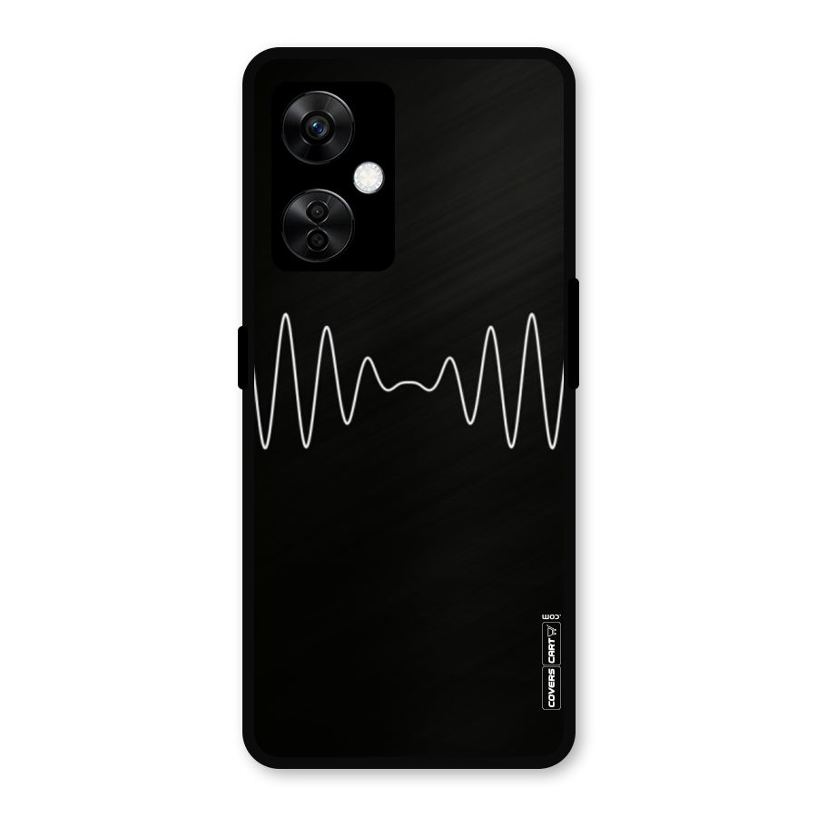 White Minimal Thread Metal Back Case for OnePlus Nord CE 3 Lite