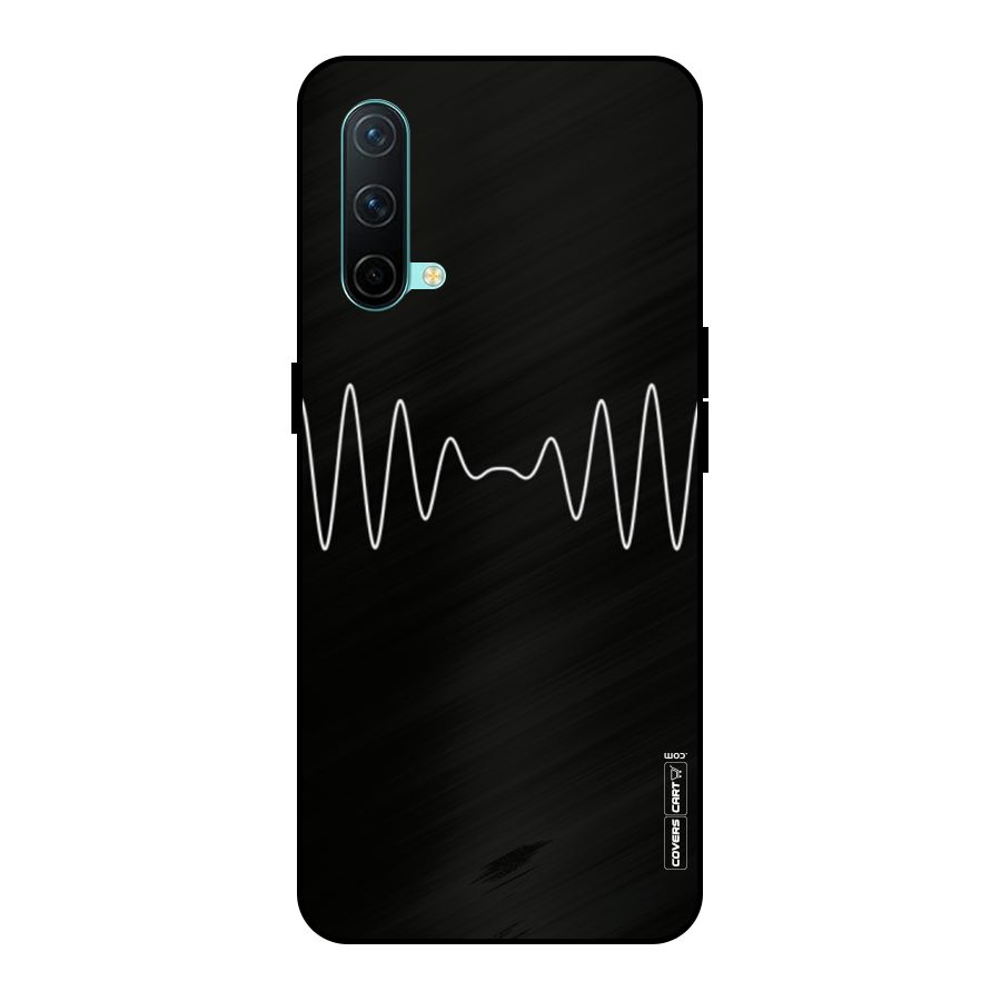 White Minimal Thread Metal Back Case for OnePlus Nord CE 5G