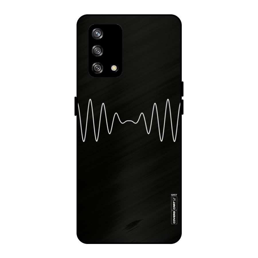 White Minimal Thread Metal Back Case for Oppo F19